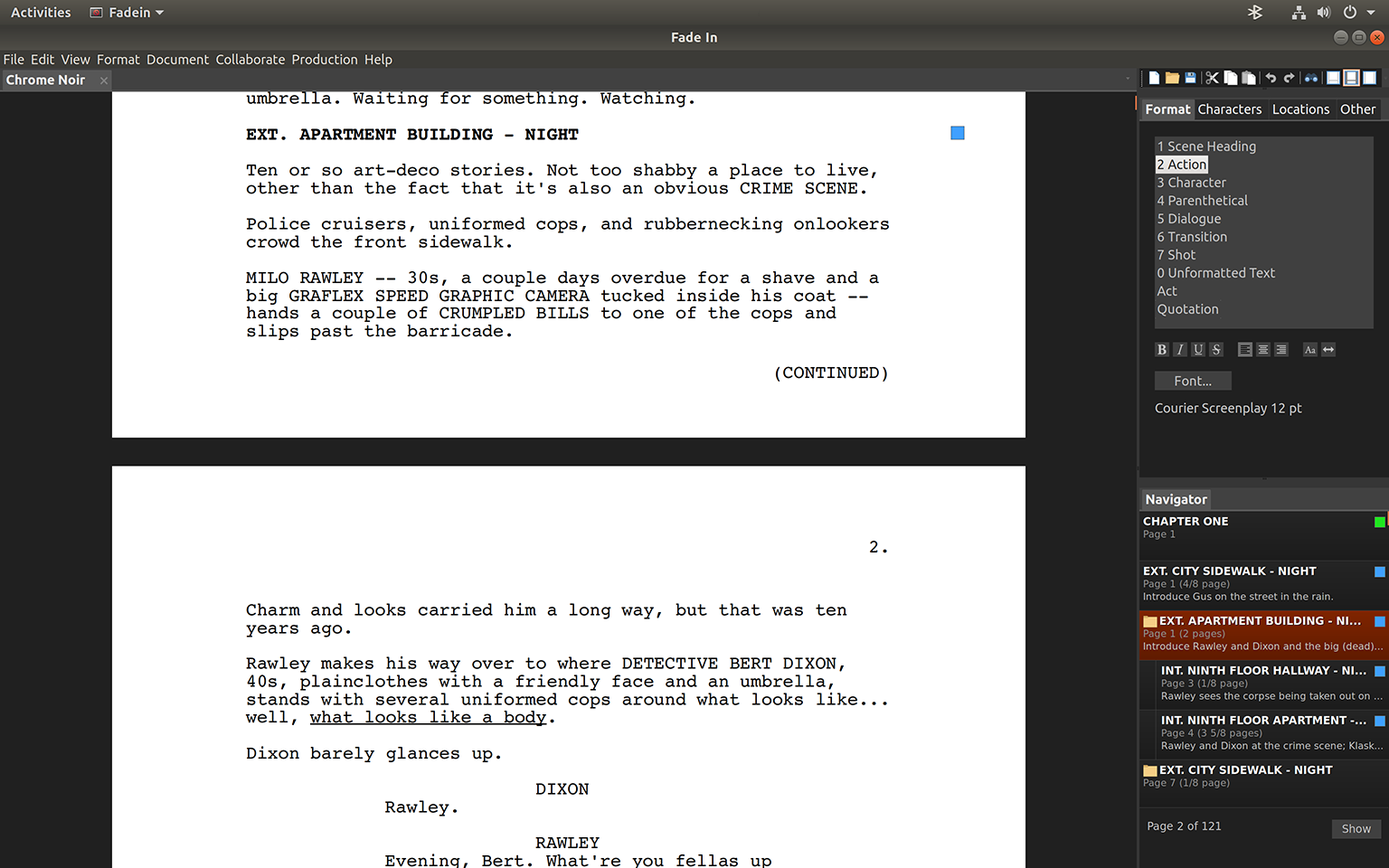 Screenwriting